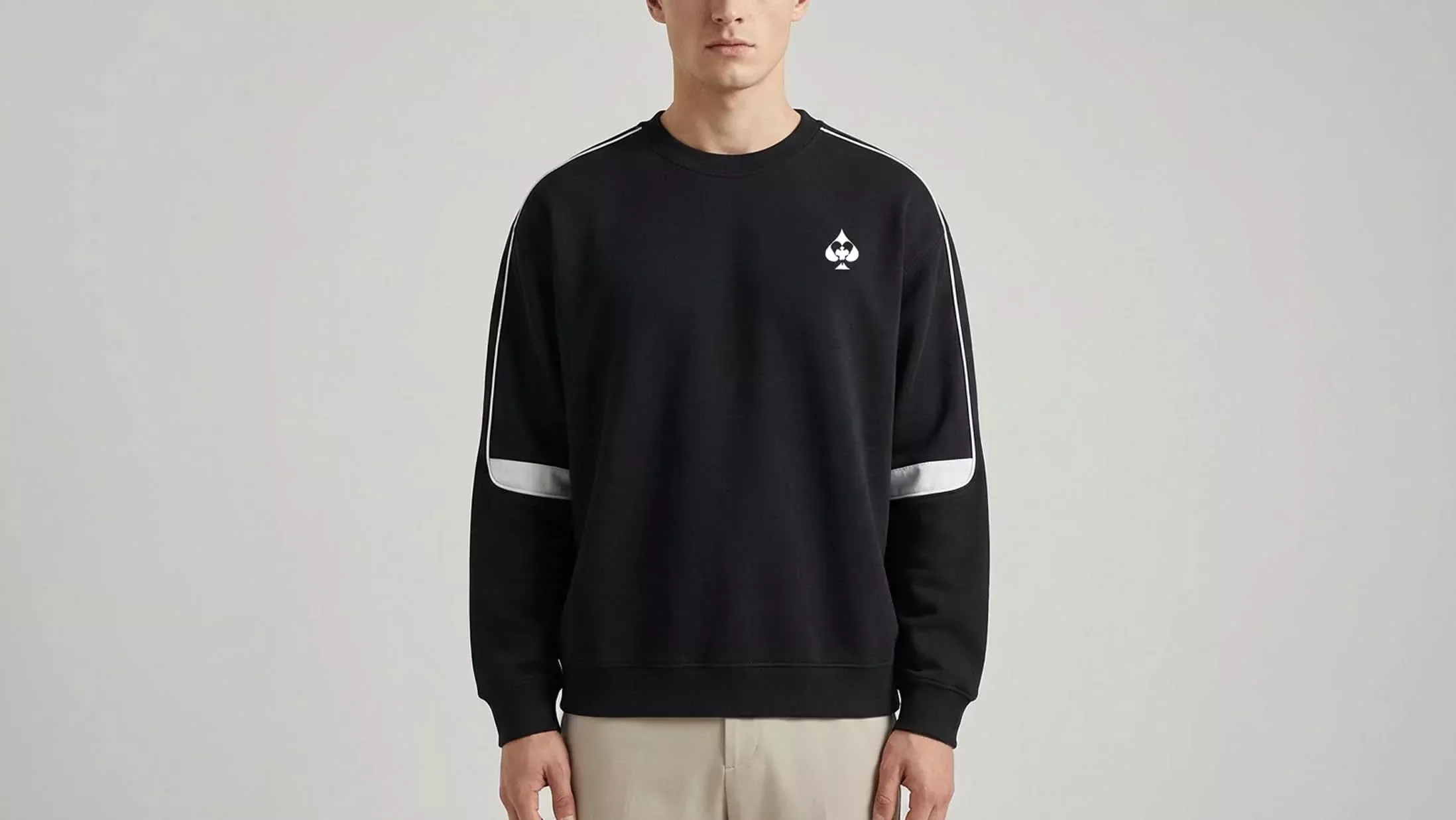 'Multi-Suit' Oversized Taped Sweatshirt